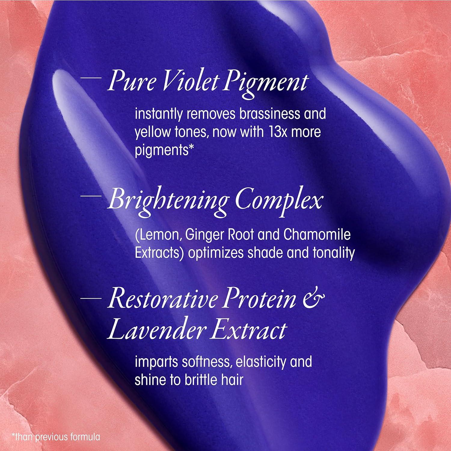 image:imageOribe Bright Blonde Radiance amp Repair Treatment Purple Toning Restorative Hair Treatment Brightens Strengthens amp Repairs ColorTreated Blonde Hair Tones Brassiness 59 oz