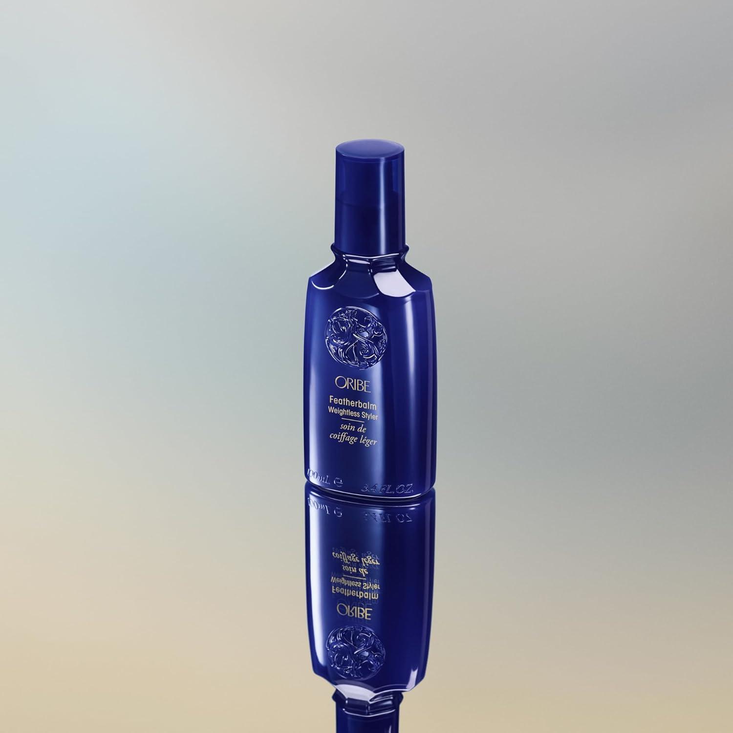 image:imageOribe Feather Balm Ultra Light Hair Cream Lightweight Styling Balm Detangles Smooths amp Adds Shine Blowout Primer Air Dry Cream amp Light Texturizer For Fine Thin Hair 34 ozWhite