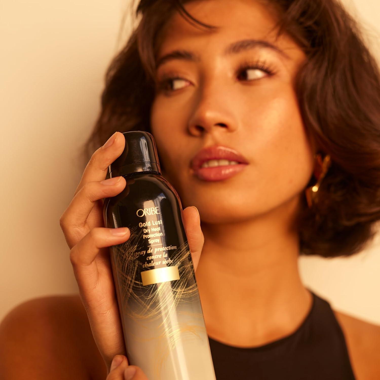 image:imageOribe Gold Lust Dry Heat Protection Spray Lightweight Heat Protectant for Styling Dry Hair Shields Hair from Damage and Prevents Breakage