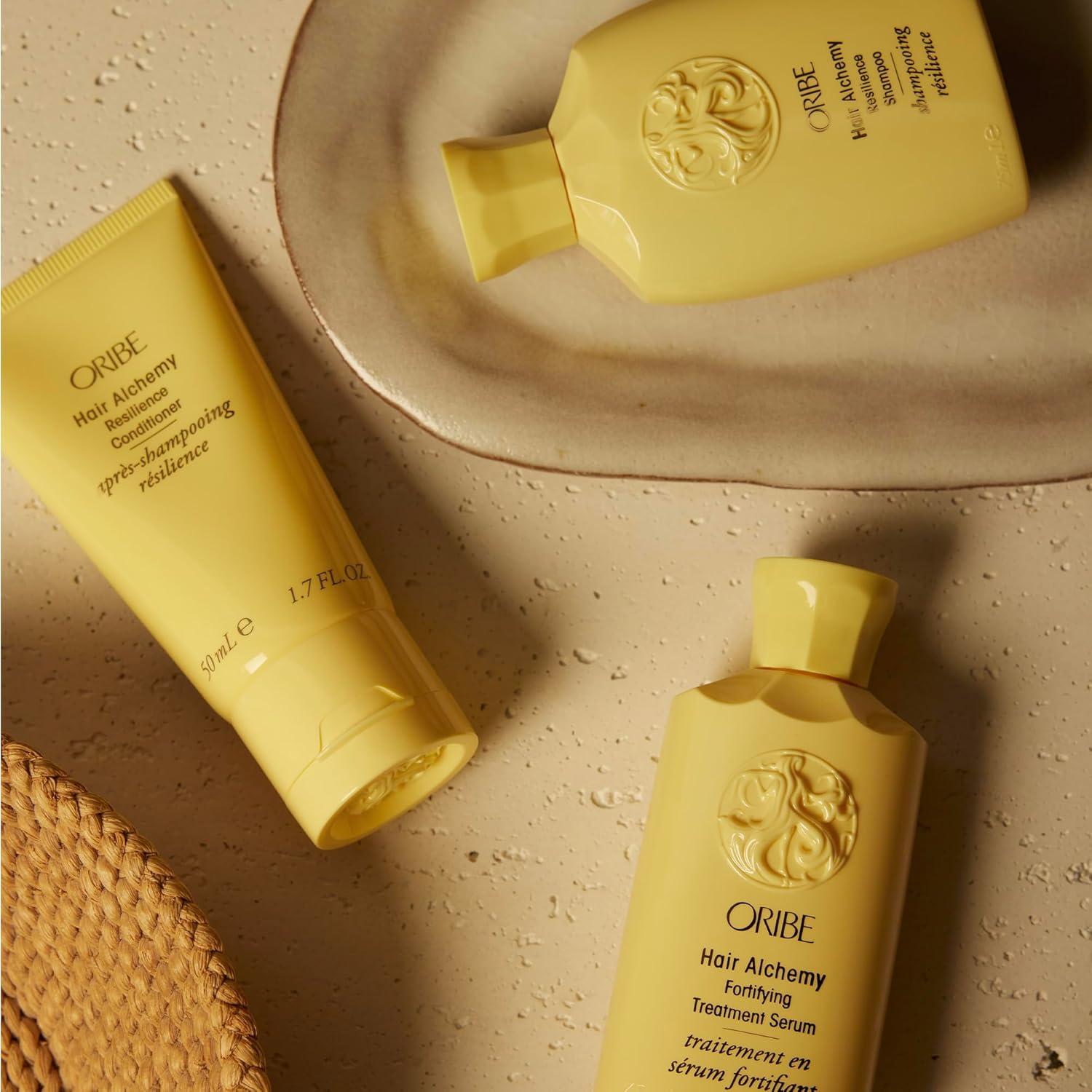 image:imageOribe Hair Alchemy Discovery Set TravelSize Haircare Set with Hair Alchemy Shampoo Conditioner and Fortifying Treatment Serum Strengthens Weak Fragile or BreakageProne Hair