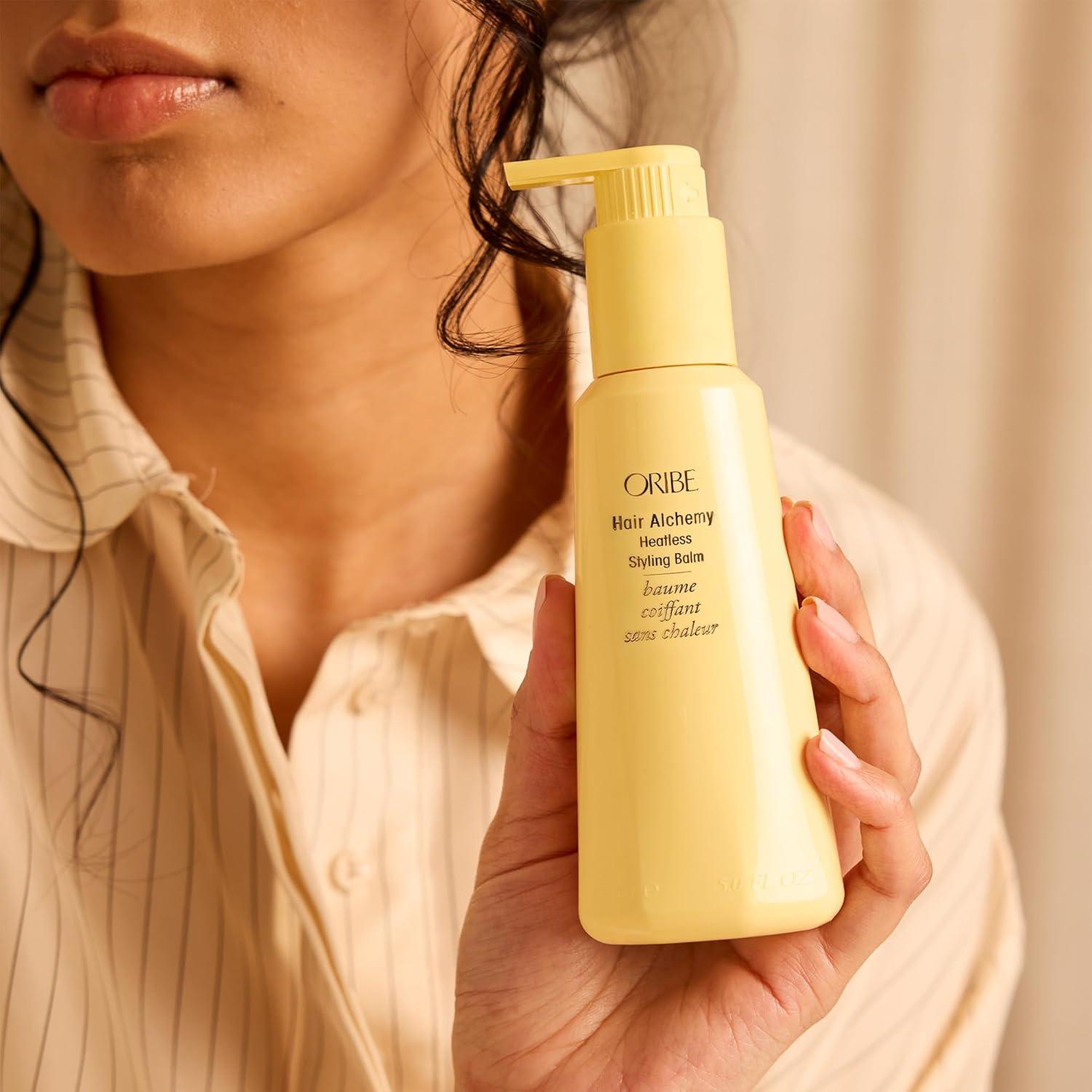 image:imageOribe Hair Alchemy Heatless Hair Styling Balm Reduces Breakage amp Strengthens Hair Air Dry amp Heatless Styles Softens amp Smooths Frizz amp Flyaways For Fine To Medium Hair 5 oz