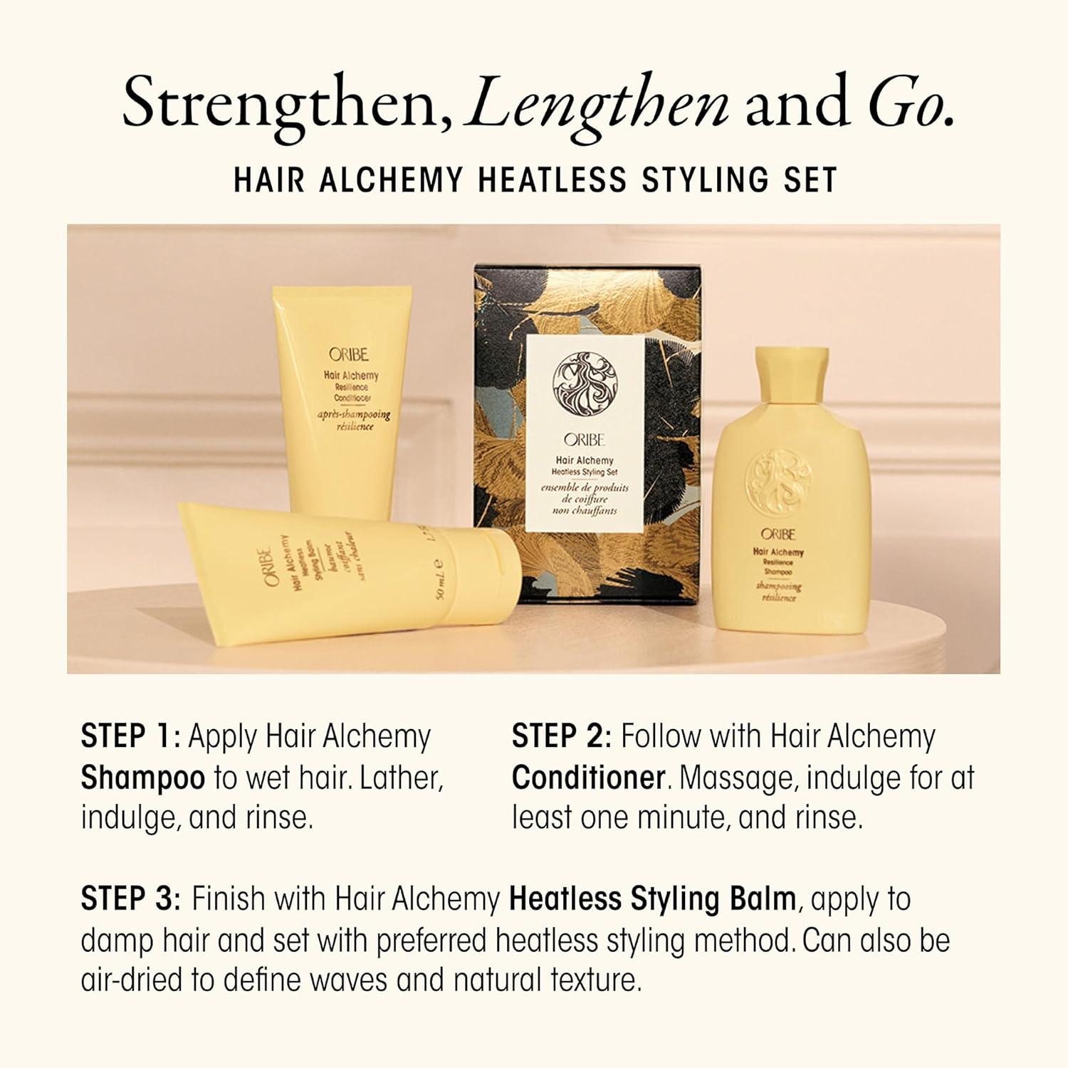 image:imageOribe Hair Alchemy Resilience ShampooHeatless Styling Set