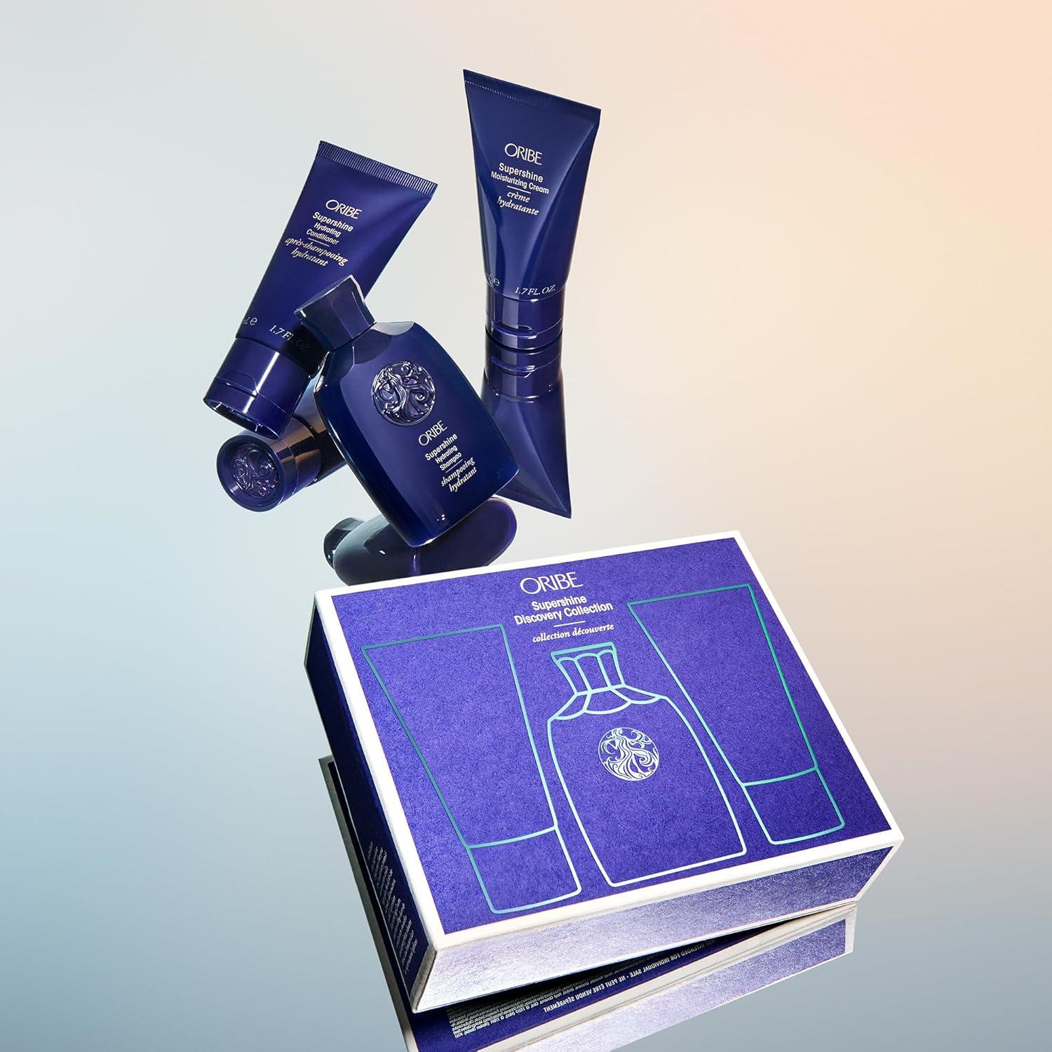 image:imageOribe Supershine Discovery Hair Set Travel Size Hydrating Shampoo 25 fl oz Conditioner 17 fl oz amp Moisturizing Cream 17 fl oz Softens amp Adds Shine Smooths Frizz amp Flyaways