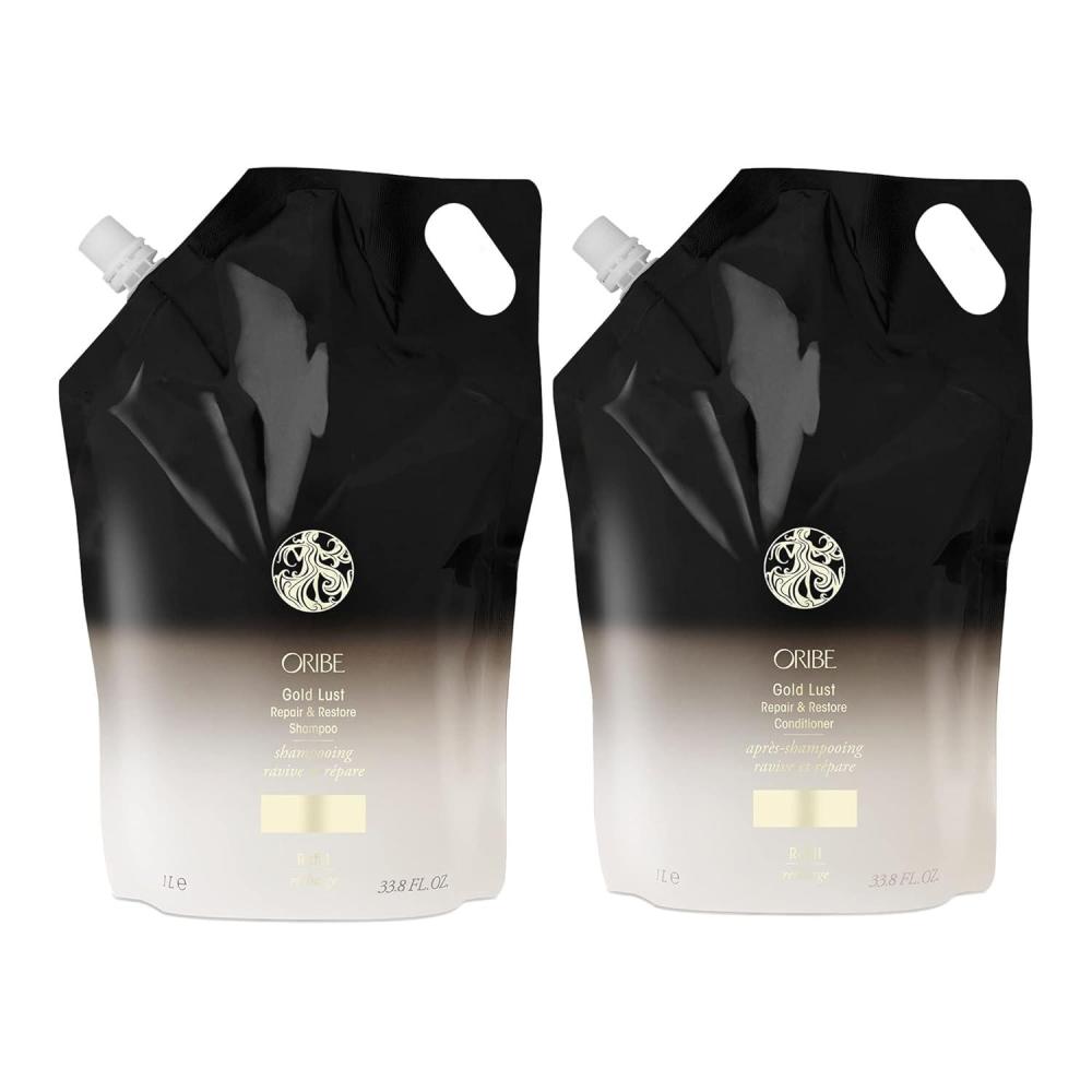 image:imageOribe Gold Lust Repair amp Restore Shampoo and Conditioner Liter Refill Bundle