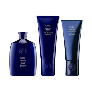 Oribe Supershine Shampoo & Supershine Conditioner & Moisturizing Cream Bundle
