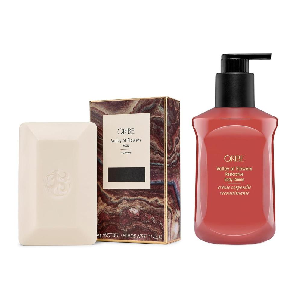 image:imageORIBE Valley of Flowers Bar Soap  Restorative Body Crme Bundle
