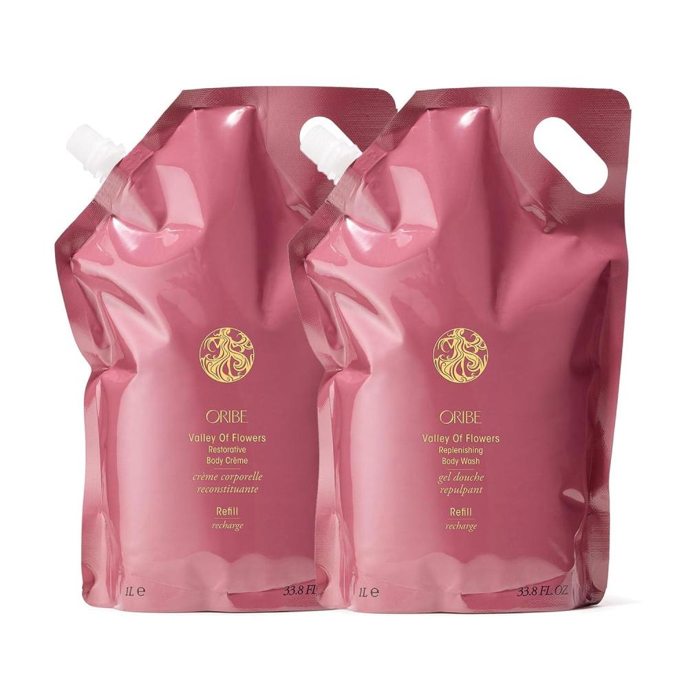 image:imageORIBE Valley of Flowers Replenishing Body Wash Refill Restorative Body Crme Refill Bundle
