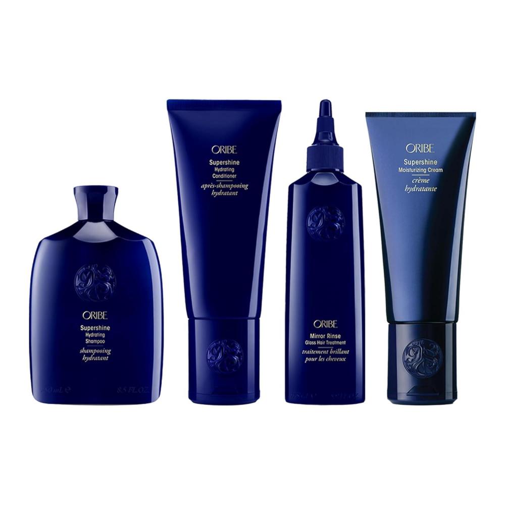 image:imageORIBE Supershine Shampoo amp Supershine Conditioner amp Moisturizing Cream amp Mirror Rinse Glass Hair Treatment Bundle