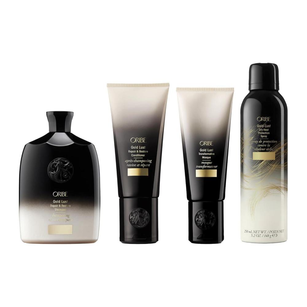 image:imageOribe Gold Lust Shampoo Conditioner Masque amp Dry Heat Protectant Spray Bundle