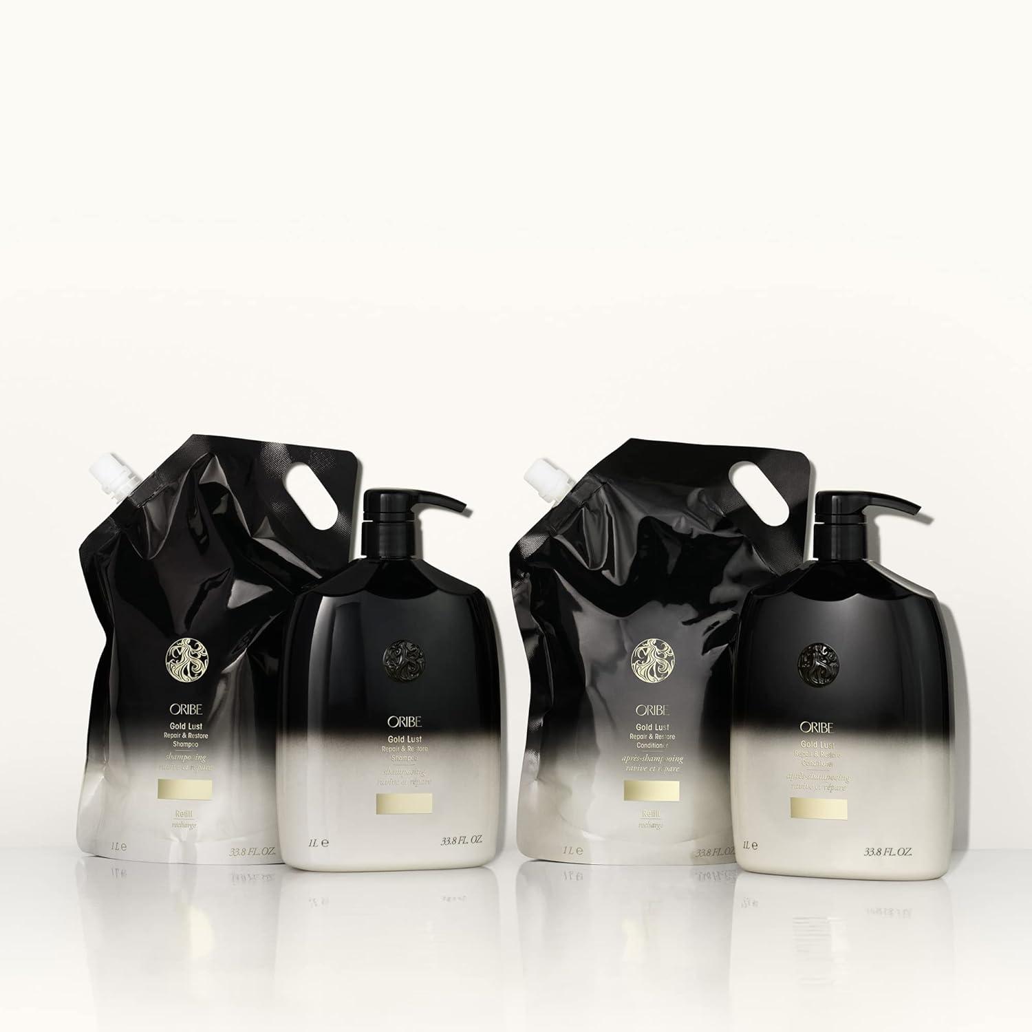 image:imageOribe Gold Lust Repair amp Restore Conditioner Repairing Conditioner for Dry or Damaged Hair Restores Moisture Strength and Softness for Healthier Hair Liter Refill