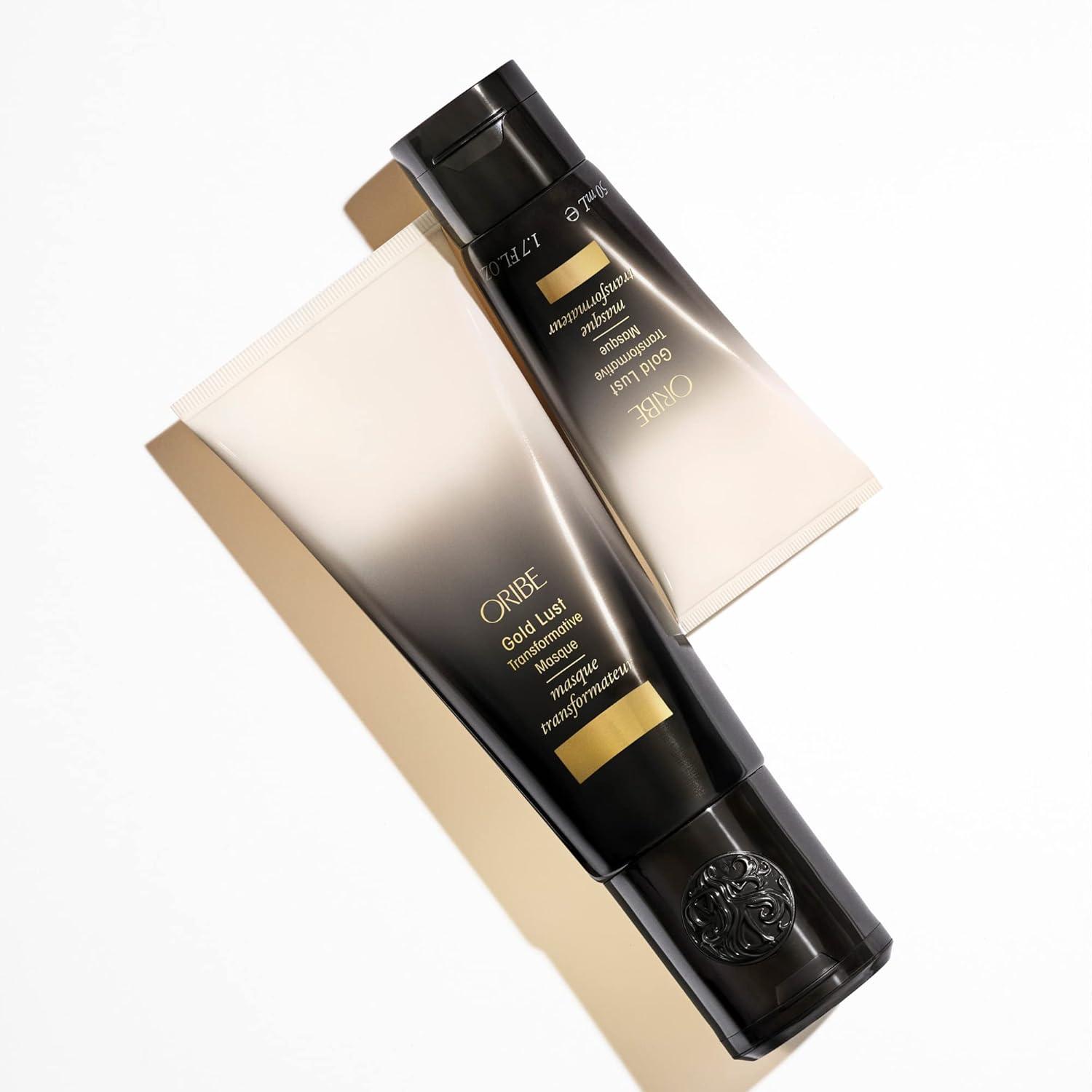 image:imageOribe Gold Lust Transformative Hair Mask Deep Conditioning Treatment Mask for Dry amp Damaged Hair Strengthens amp Repairs Damage Softens Smooths amp Adds Shine Travel Size 17 oz