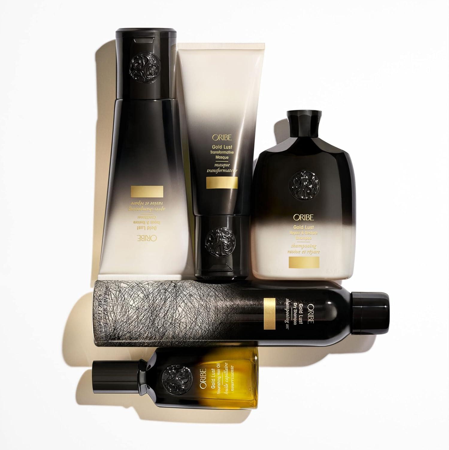 image:imageOribe Gold Lust Transformative Hair Mask Deep Conditioning Treatment Mask for Dry amp Damaged Hair Strengthens amp Repairs Damage Softens Smooths amp Adds Shine Travel Size 17 oz