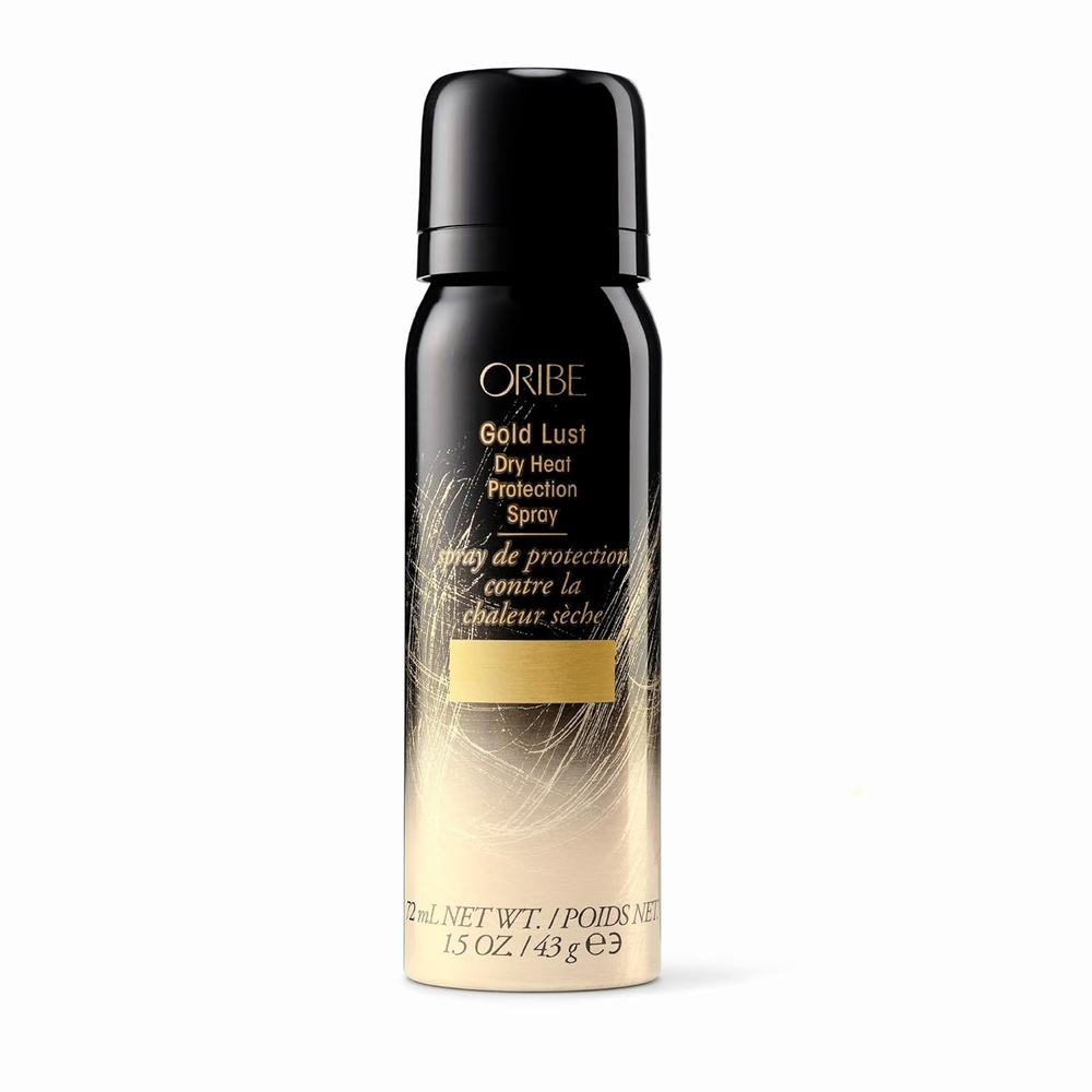 image:imageOribe Gold Lust Dry Heat Protection Spray Travel Size Heat Protectant For Styling Dry Hair Repairs Damage Provides 450F Heat Protection amp Smooths Frizz For All Hair Types 15 oz
